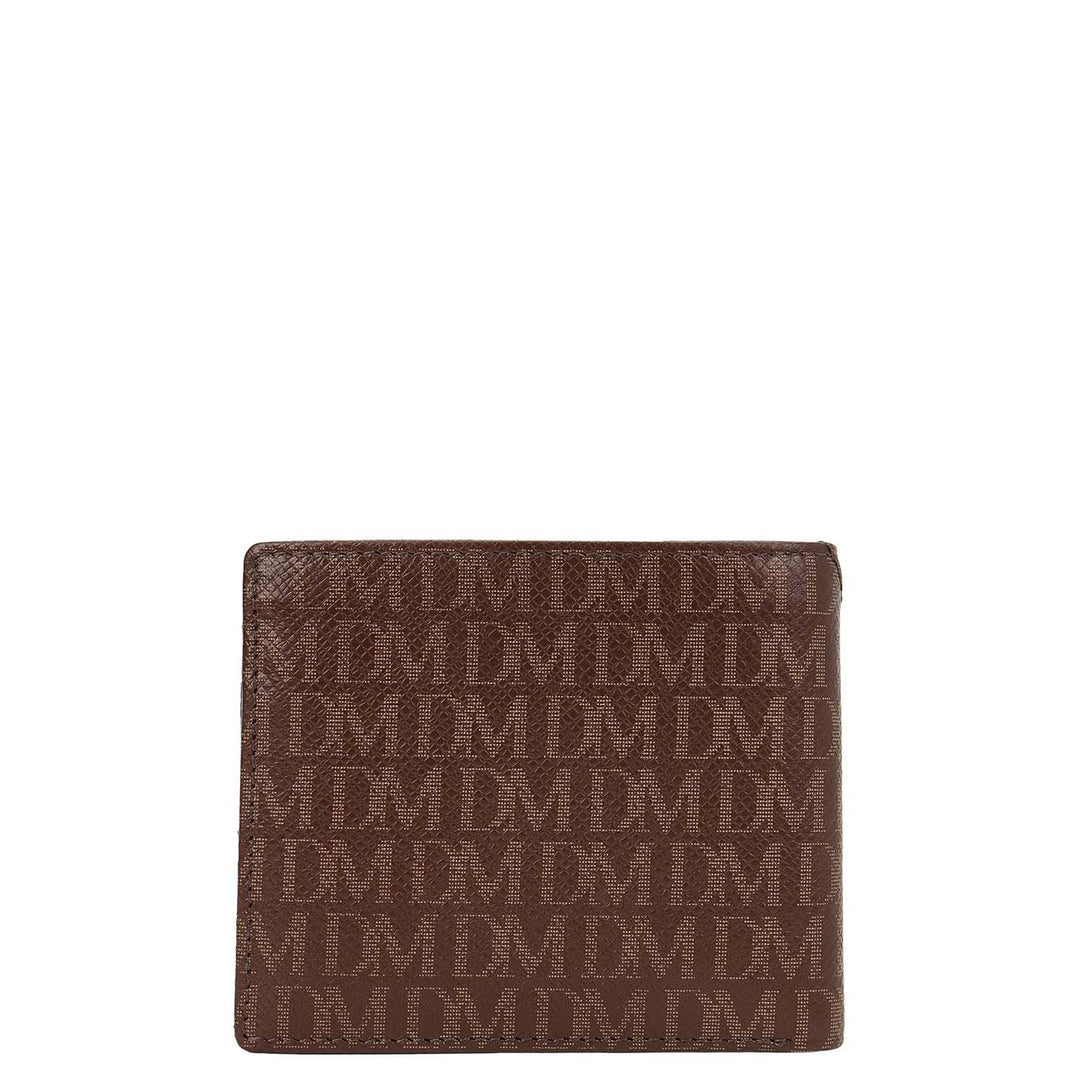 Bifold Men's Wallet - Walnut & Cognac