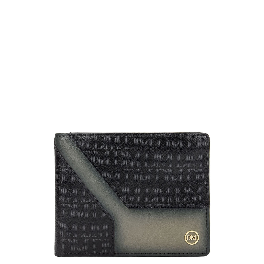 Bifold Men's Wallet - Black & Smoke Grey