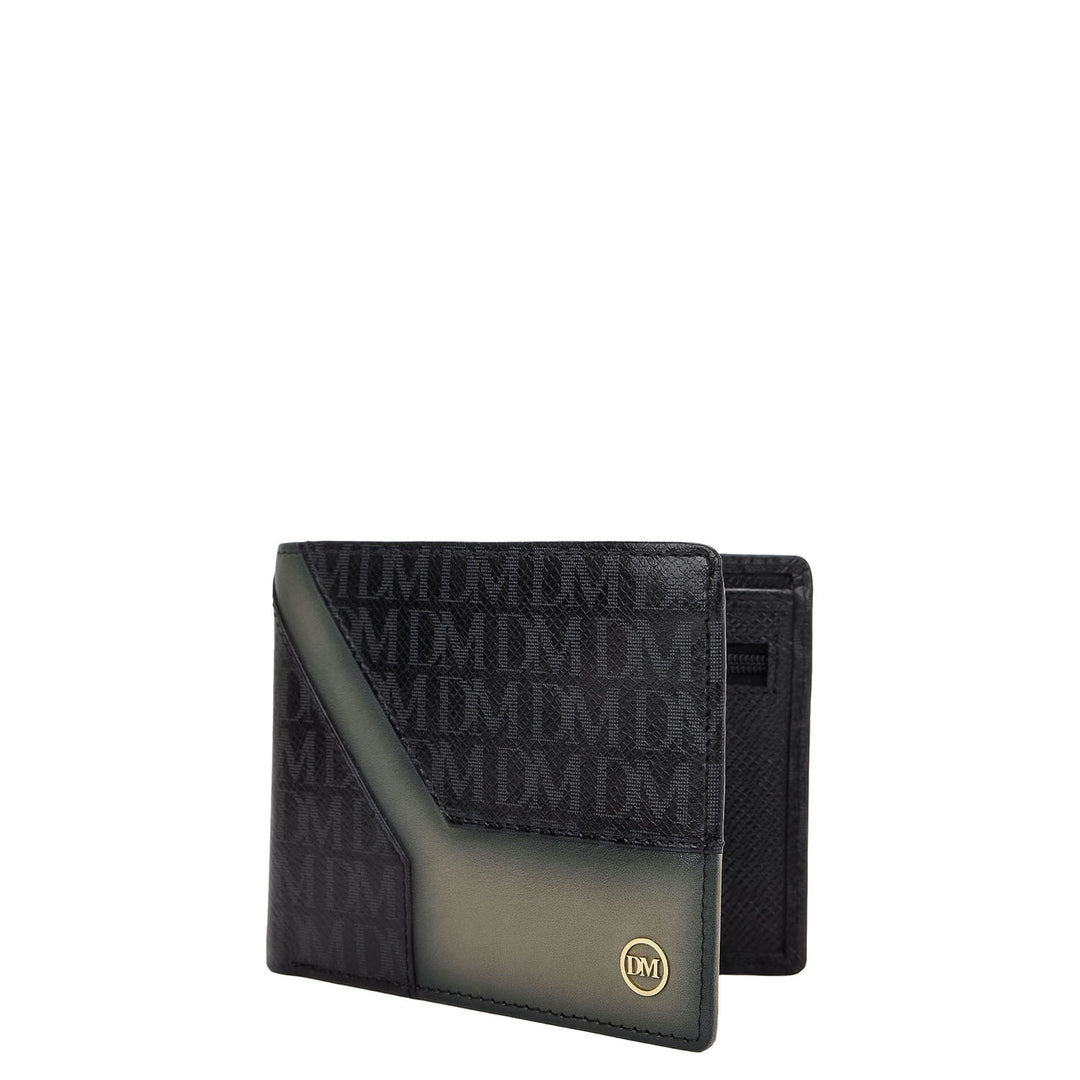 Bifold Men's Wallet - Black & Smoke Grey