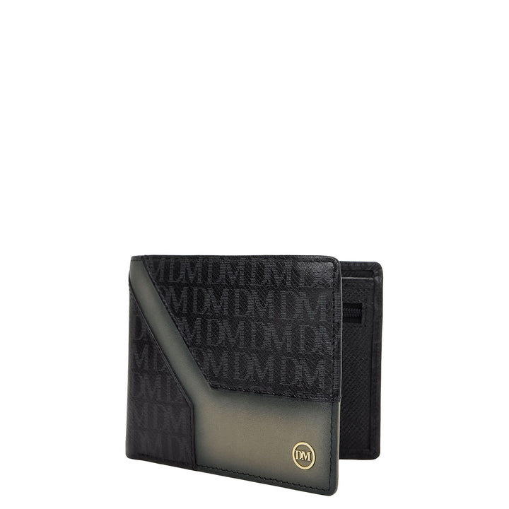 Bifold Men's Wallet - Black & Smoke Grey