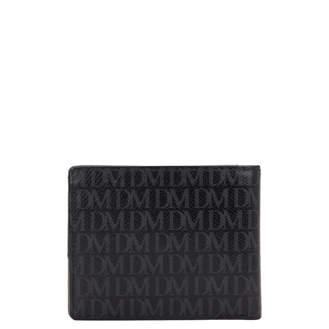Bifold Men's Wallet - Black & Smoke Grey