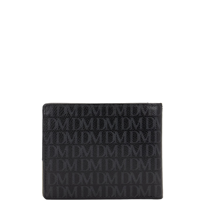 Bifold Men's Wallet - Black & Smoke Grey
