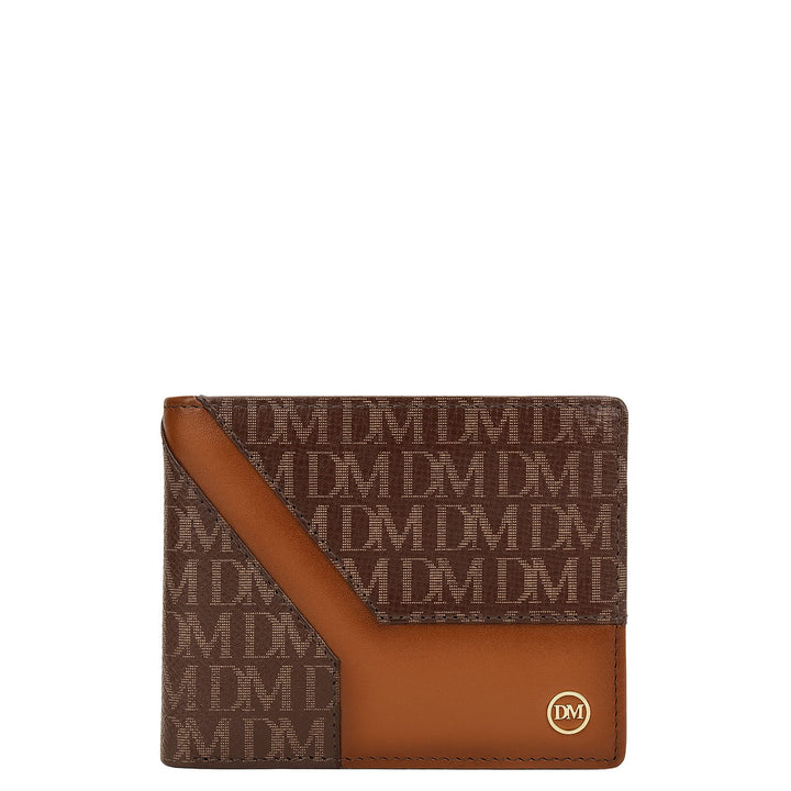 Bifold Men's Wallet - Walnut & Cognac
