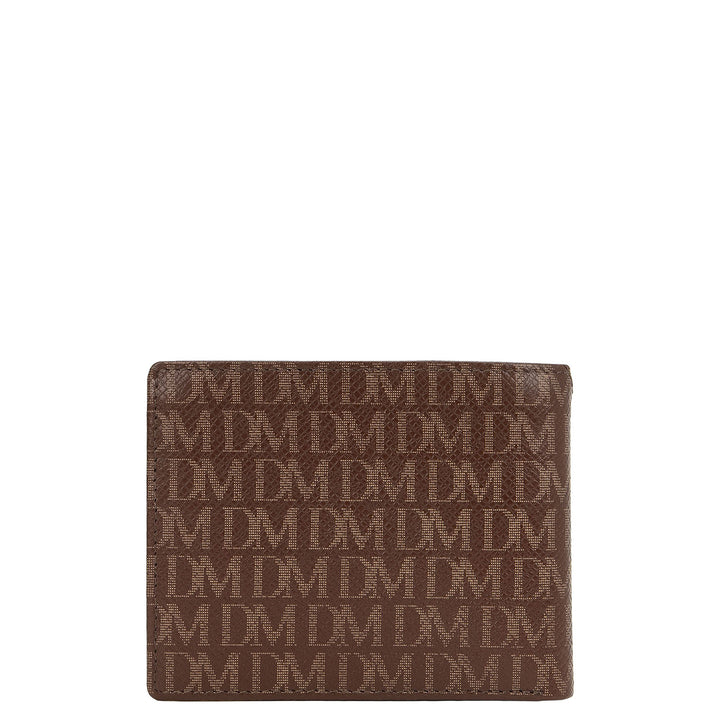 Bifold Men's Wallet - Walnut & Cognac