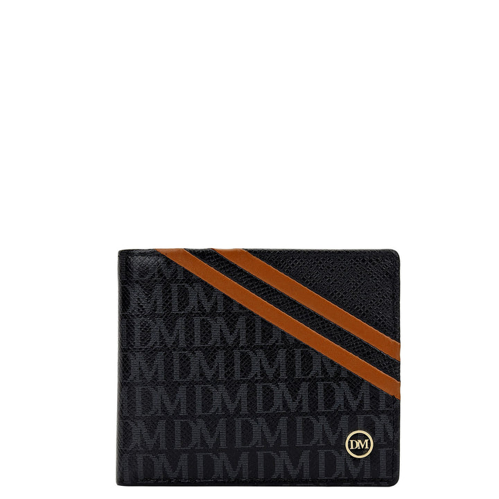 Monogram Bifold Men's Wallet - Black