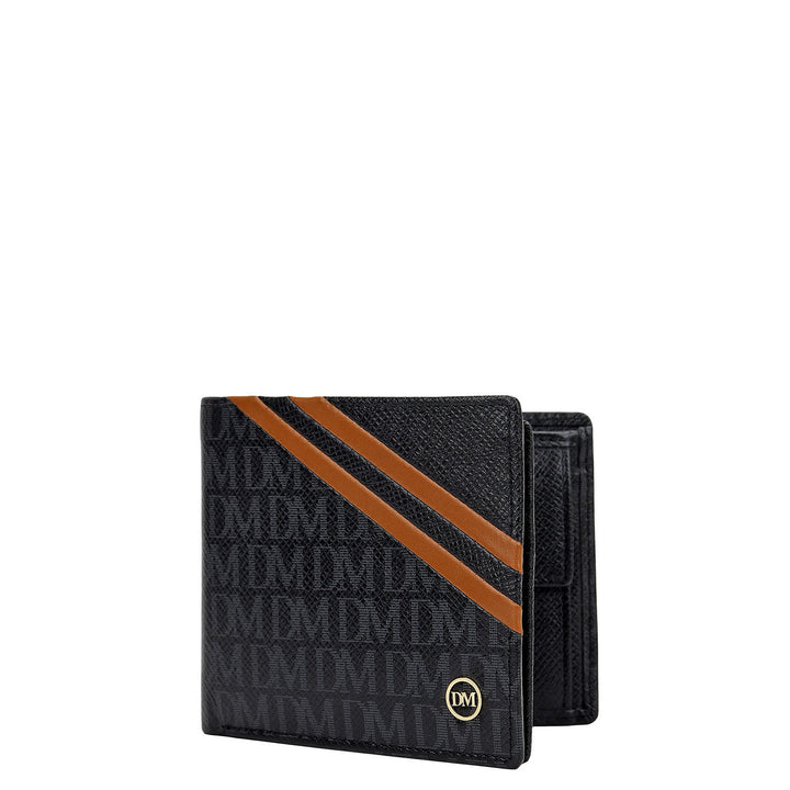 Monogram Bifold Men's Wallet - Black