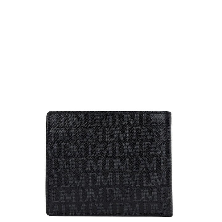 Monogram Bifold Men's Wallet - Black
