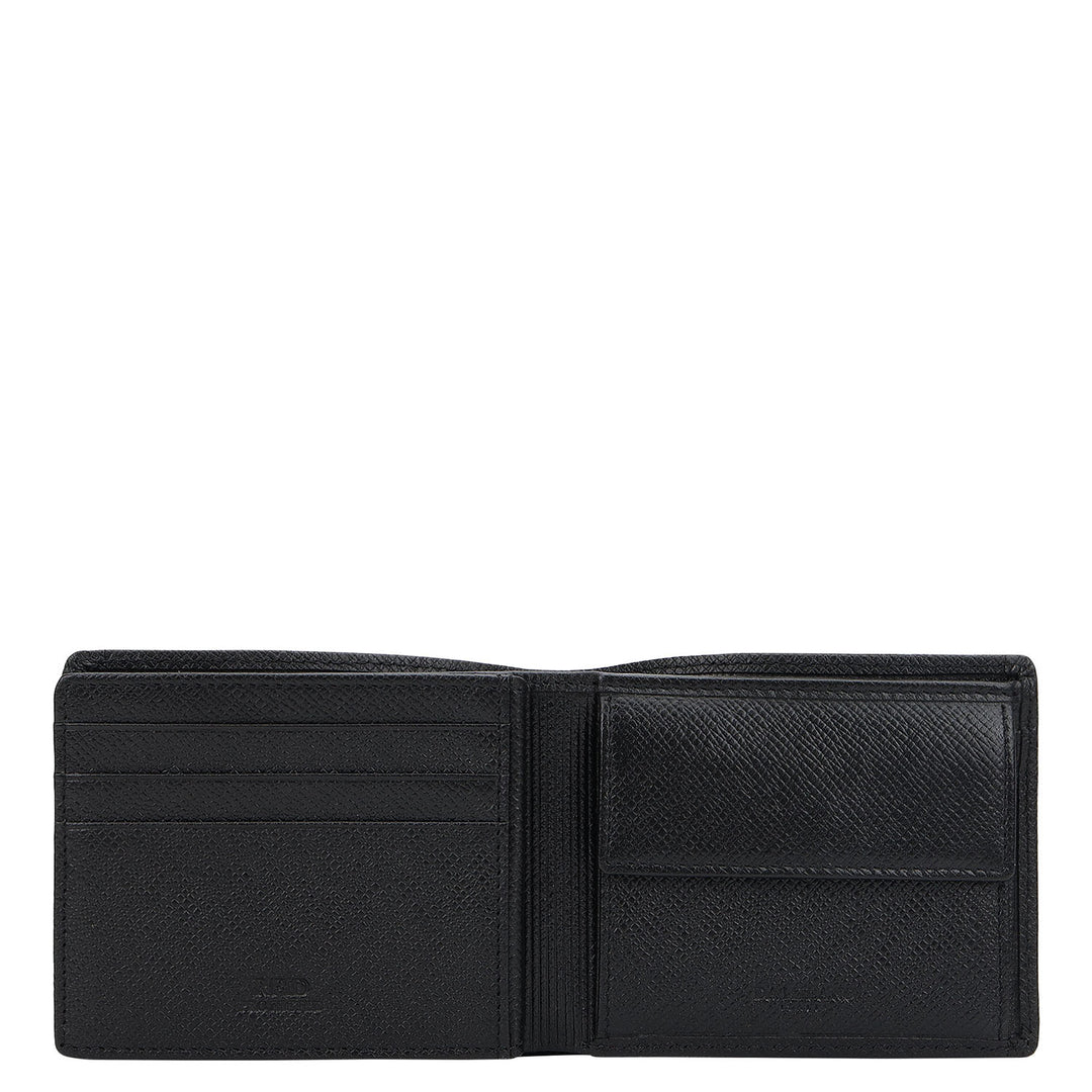 Bifold Men's Wallet - Black & Grey