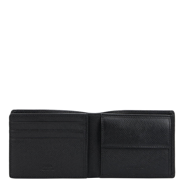 Bifold Men's Wallet - Black & Grey