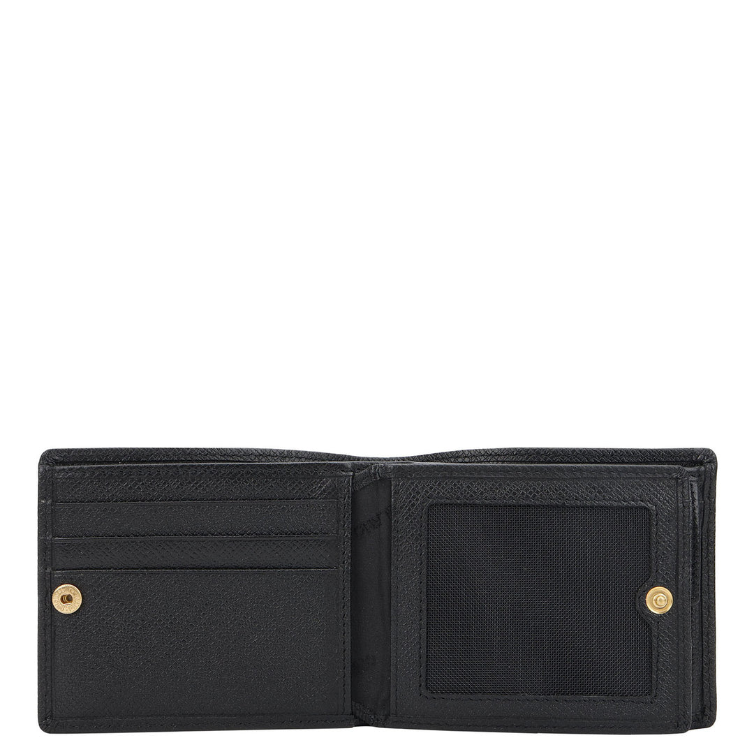 Bifold Men's Wallet - Black & Grey