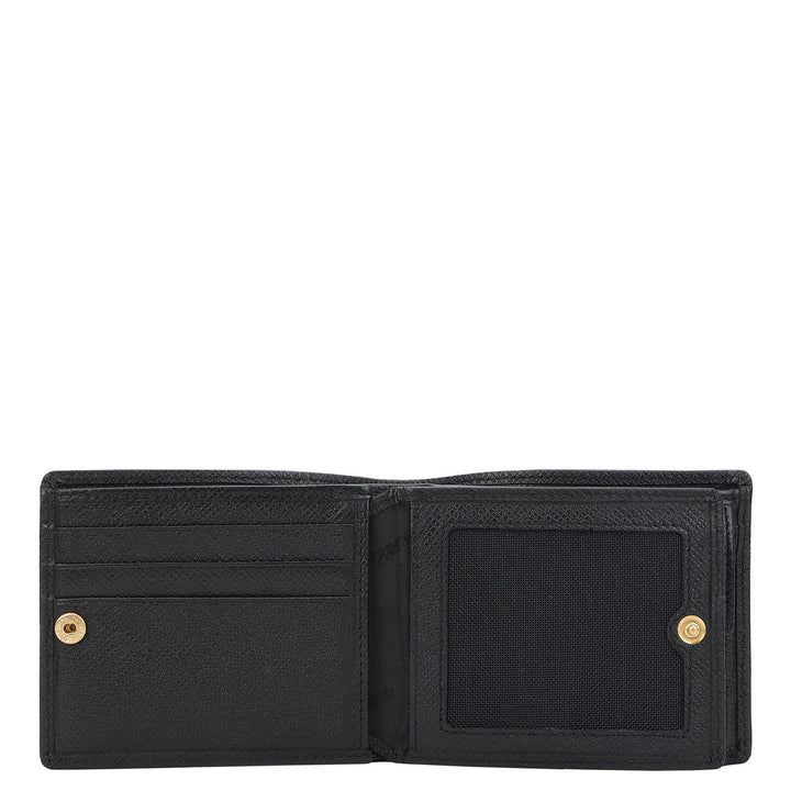 Bifold Men's Wallet - Black & Grey