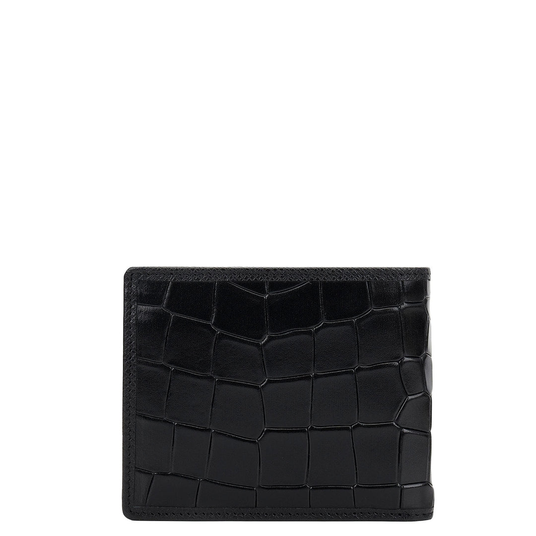 Bifold Men's Wallet - Black & Grey