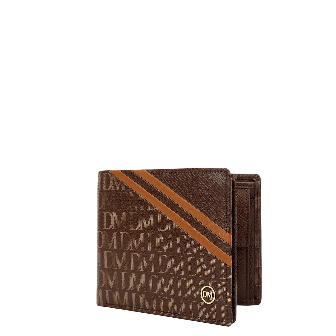 Monogram Bifold Men's Wallet - Walnut