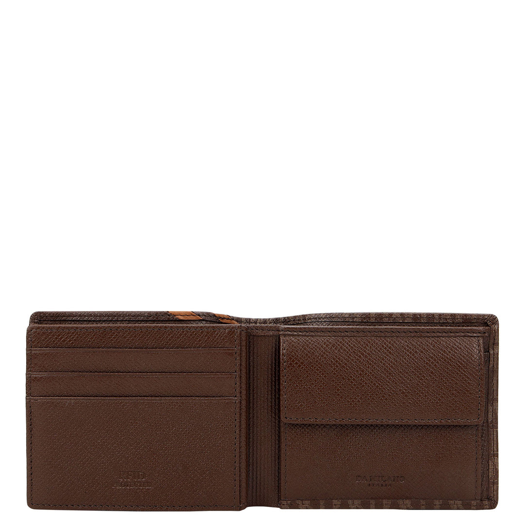 Monogram Bifold Men's Wallet - Walnut