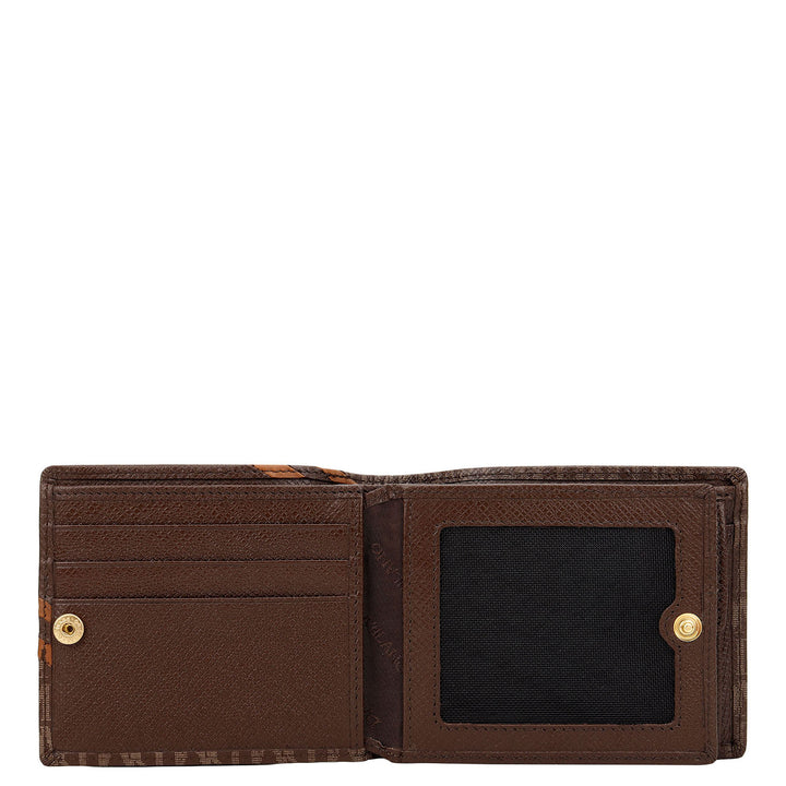 Monogram Bifold Men's Wallet - Walnut