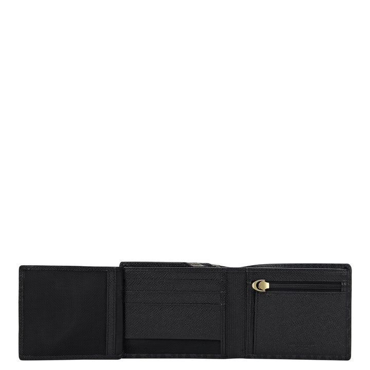 Monogram Bifold Men's Wallet - Black & Grey