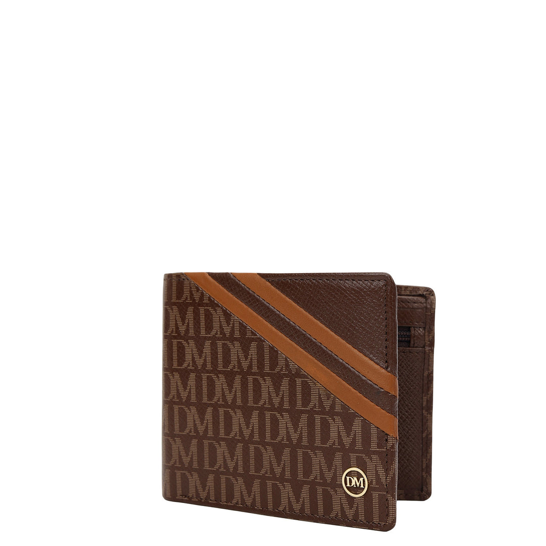 Monogram Bifold Men's Wallet - Walnut