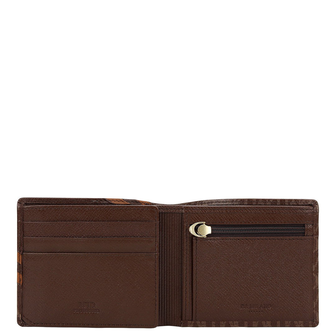 Monogram Bifold Men's Wallet - Walnut