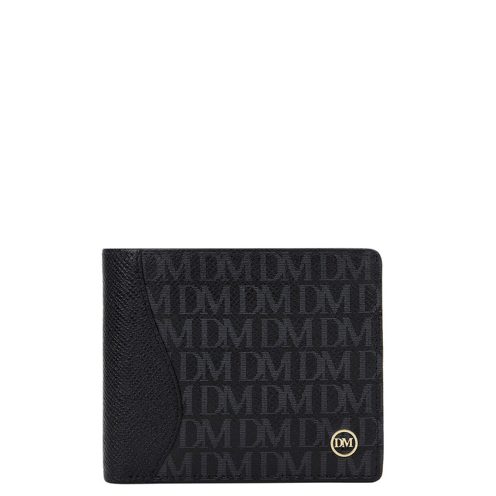 Monogram Bifold Men's Wallet - Black