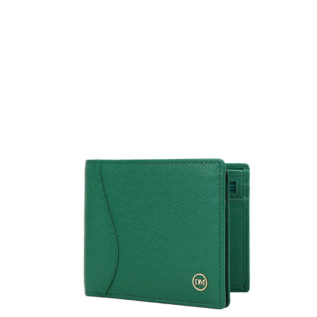 Bifold Men's Wallet - Emerald Green