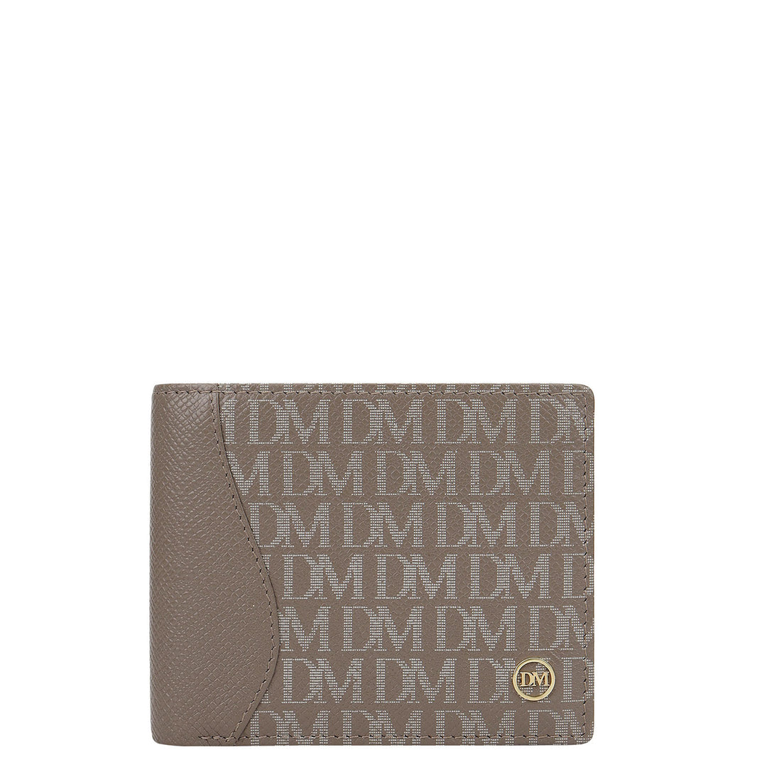Monogram Bifold Men's Wallet - Smoke Grey