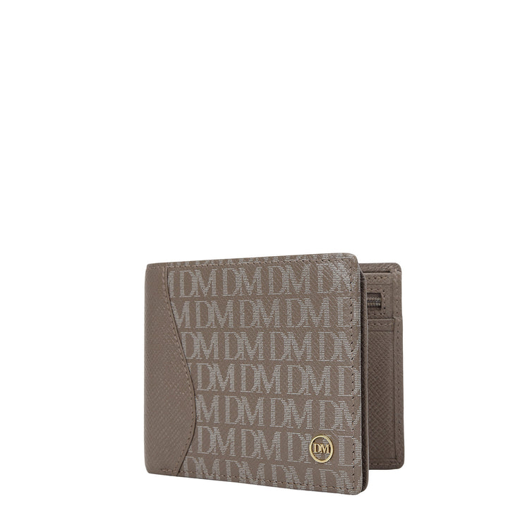 Monogram Bifold Men's Wallet - Smoke Grey