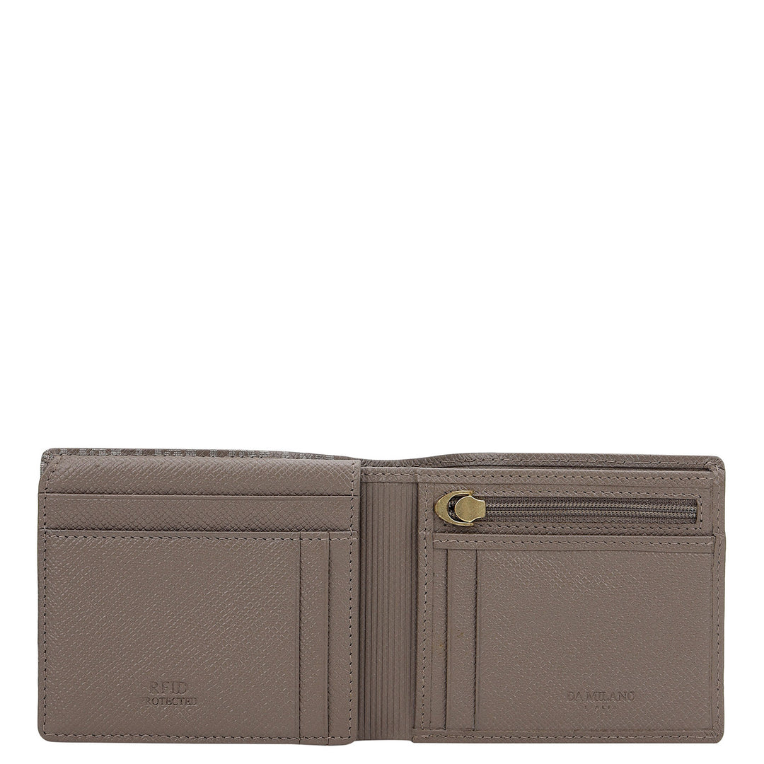 Monogram Bifold Men's Wallet - Smoke Grey