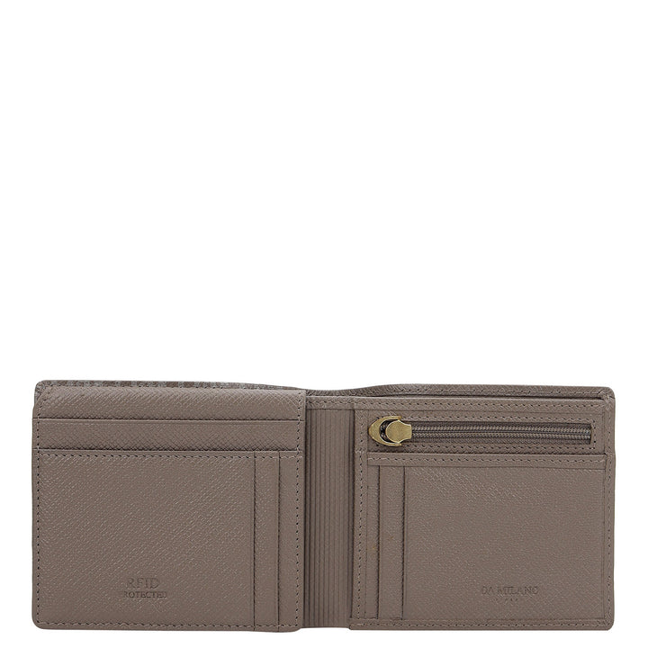 Monogram Bifold Men's Wallet - Smoke Grey