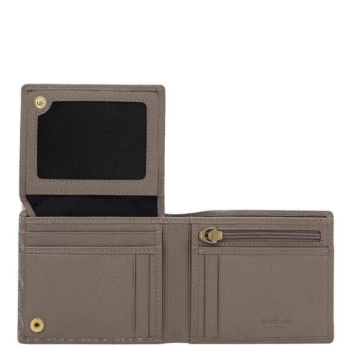 Monogram Bifold Men's Wallet - Smoke Grey