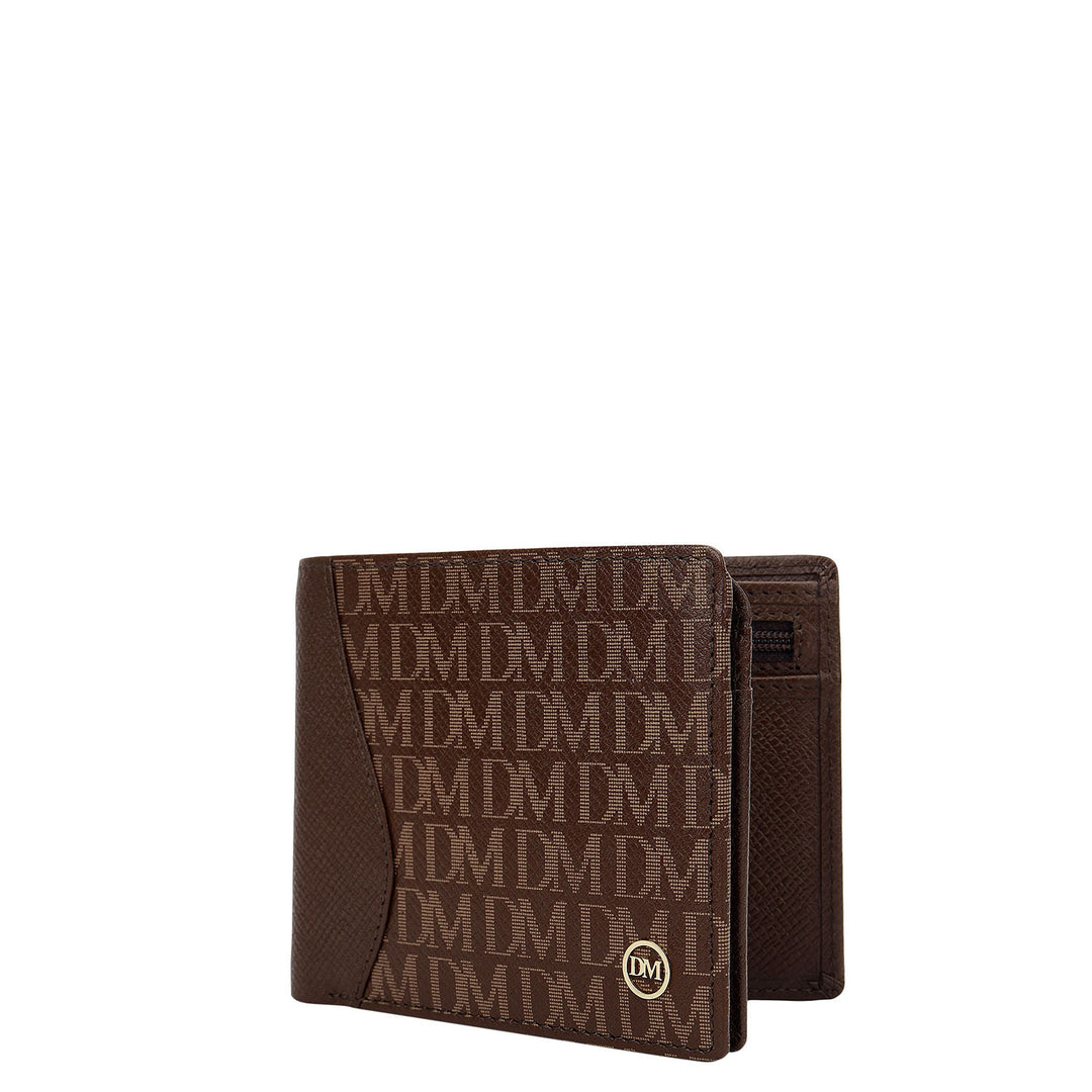 Monogram Bifold Men's Wallet - Walnut