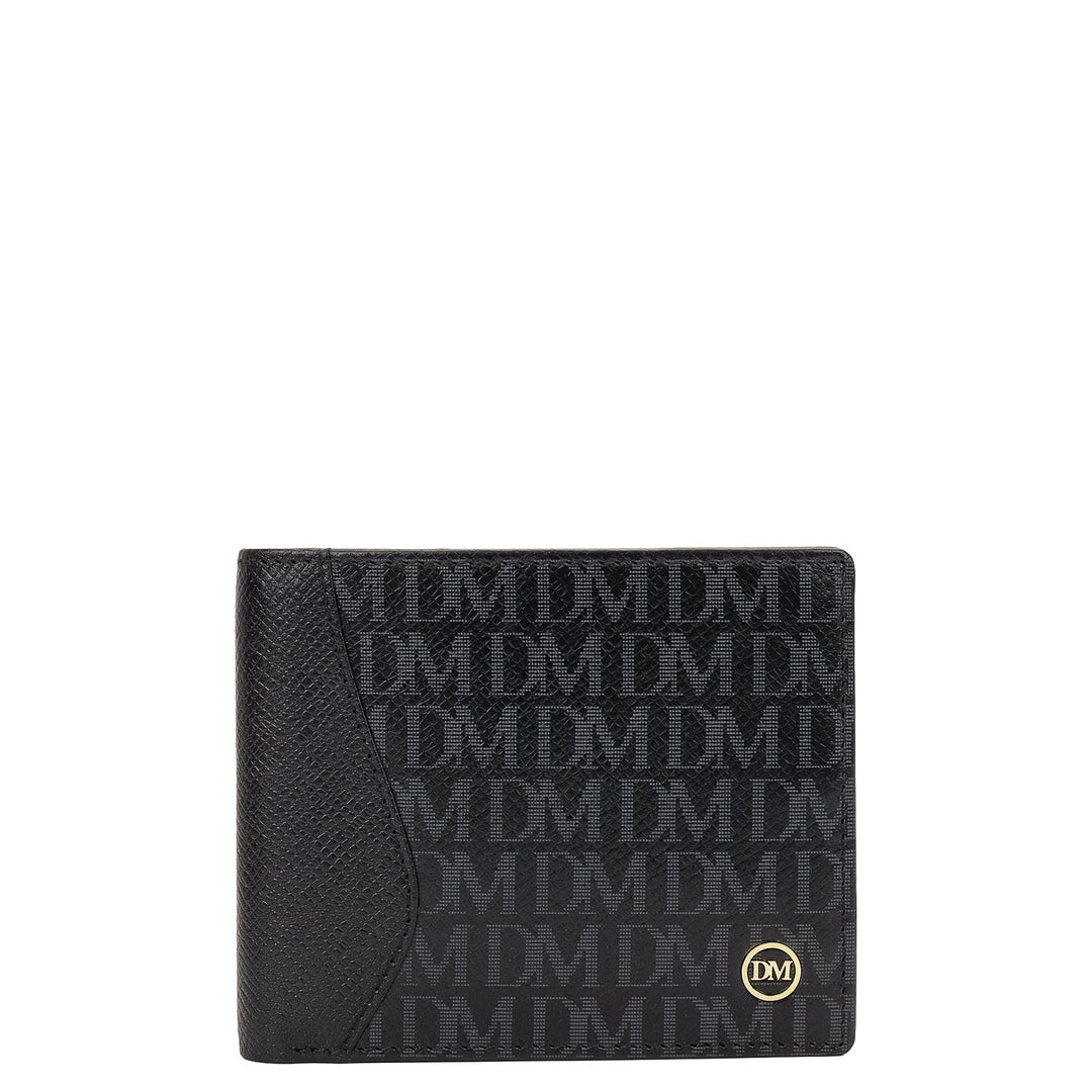 Monogram Bifold Men's Wallet - Black