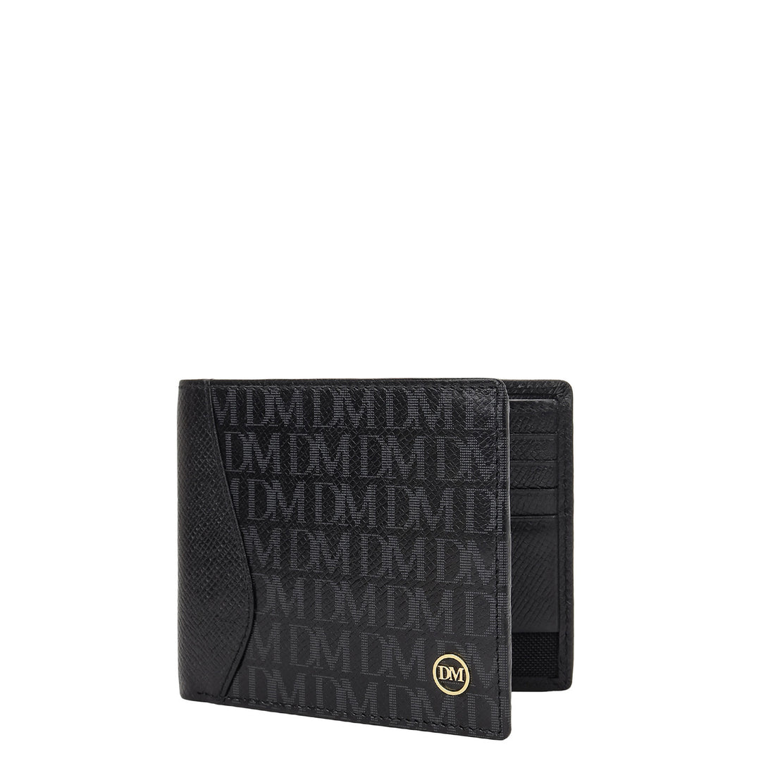 Monogram Bifold Men's Wallet - Black