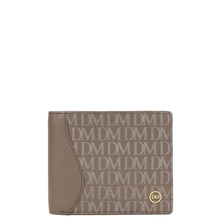 Monogram Bifold Men's Wallet - Smoke Grey