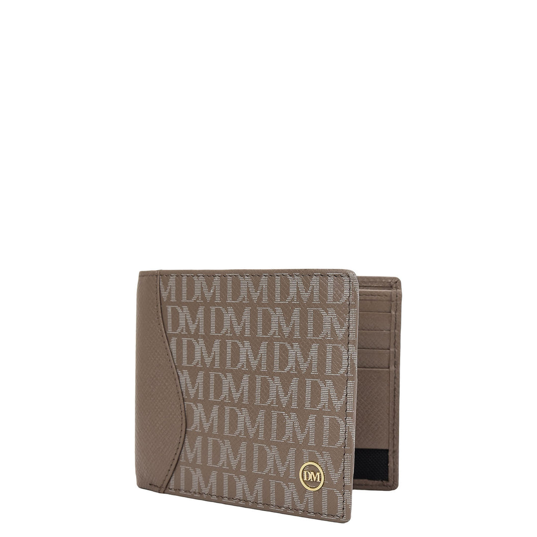 Monogram Bifold Men's Wallet - Smoke Grey