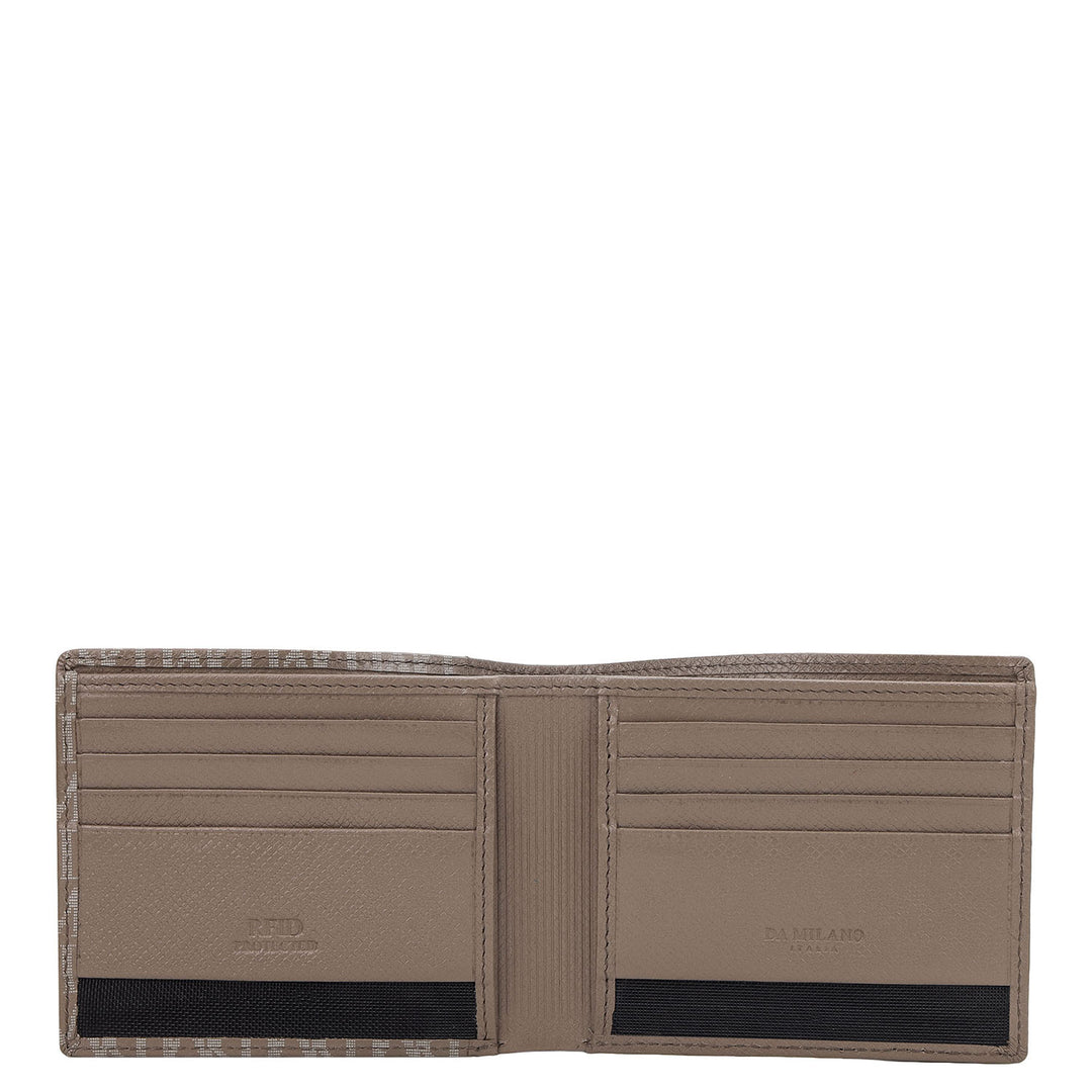 Monogram Bifold Men's Wallet - Smoke Grey