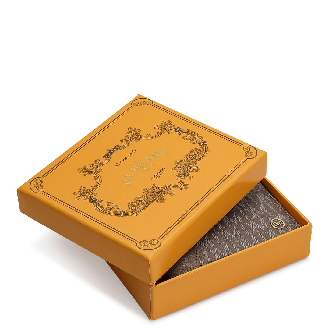 Monogram Bifold Men's Wallet - Smoke Grey