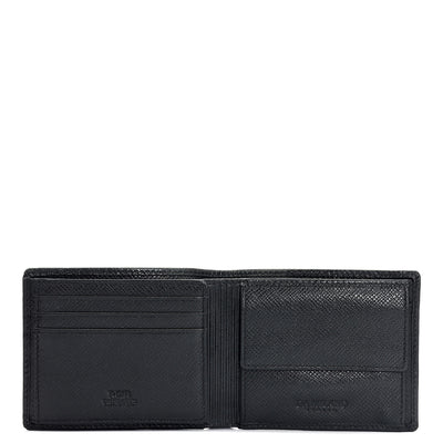 Black Bifold Leather Mens Wallet