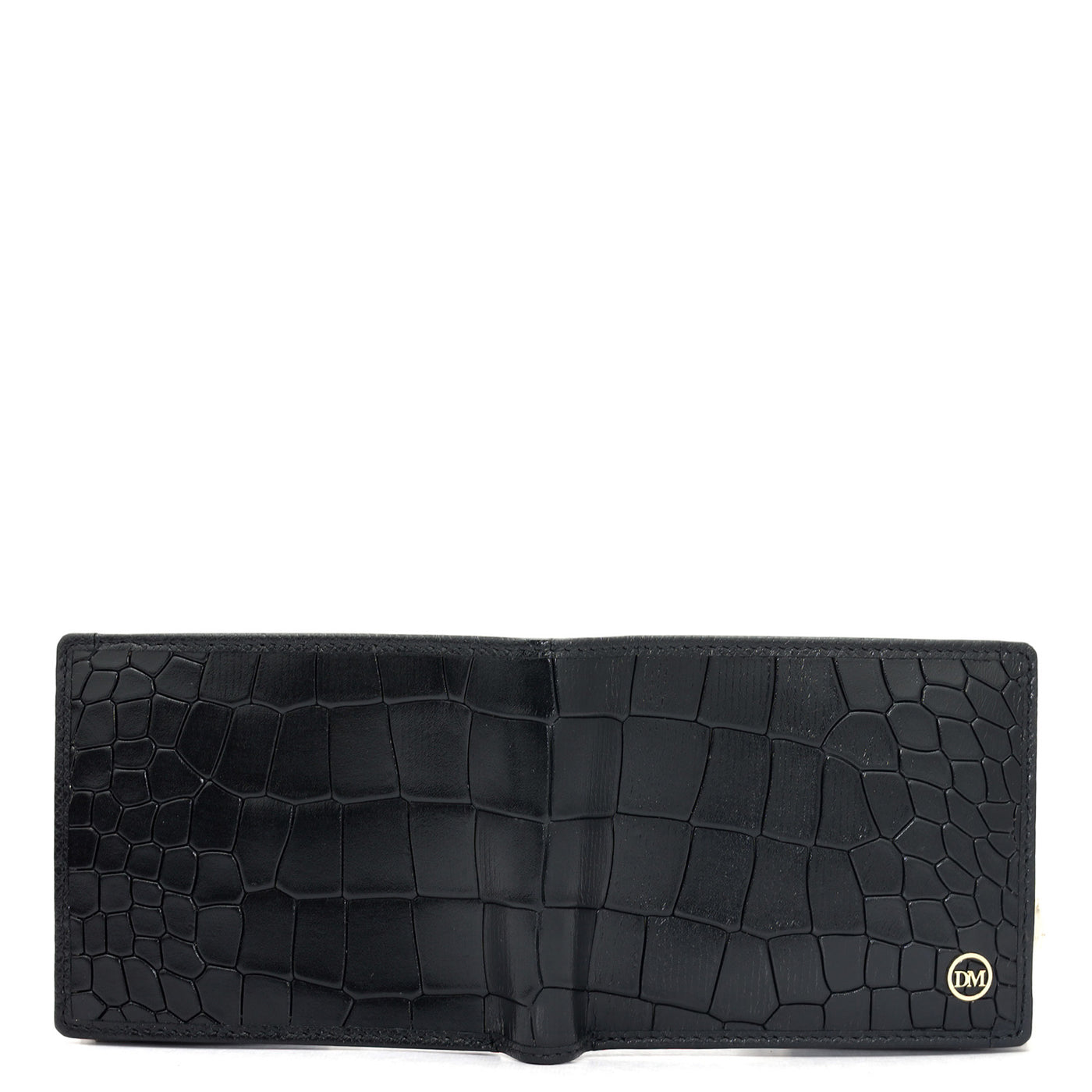Black Bifold Leather Mens Wallet