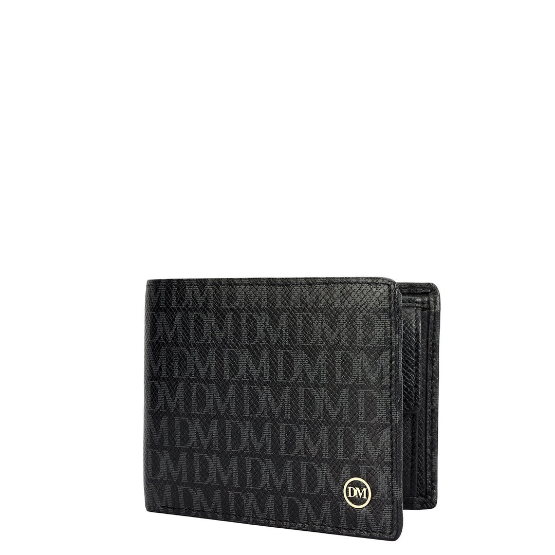 Monogram Bifold Men's Wallet - Black