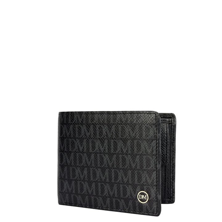 Monogram Bifold Men's Wallet - Black