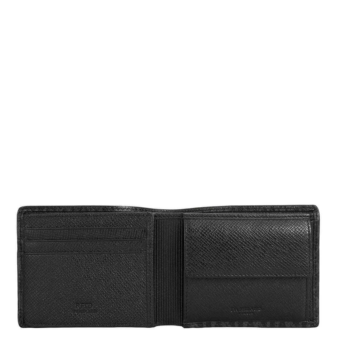 Monogram Bifold Men's Wallet - Black