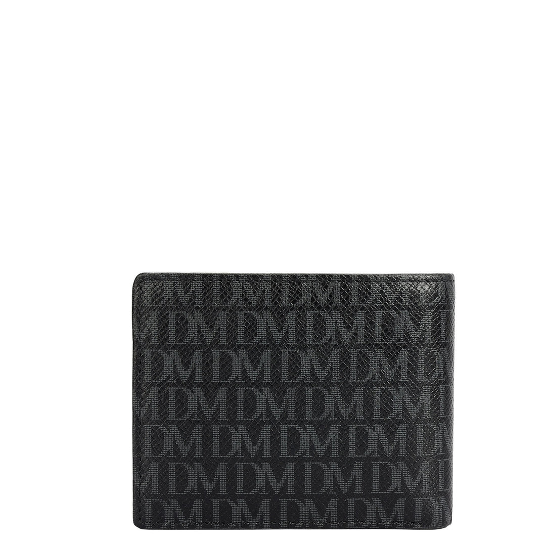 Monogram Bifold Men's Wallet - Black