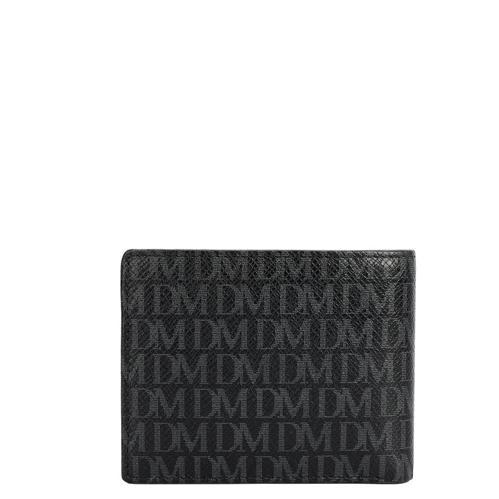 Monogram Bifold Men's Wallet - Black