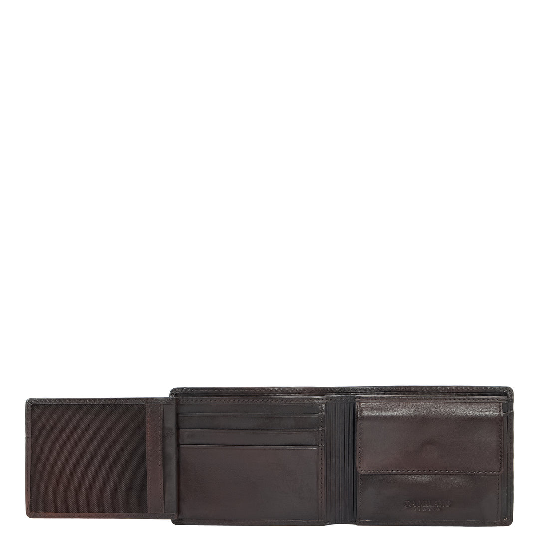 Brown Bifold Leather Mens Wallet