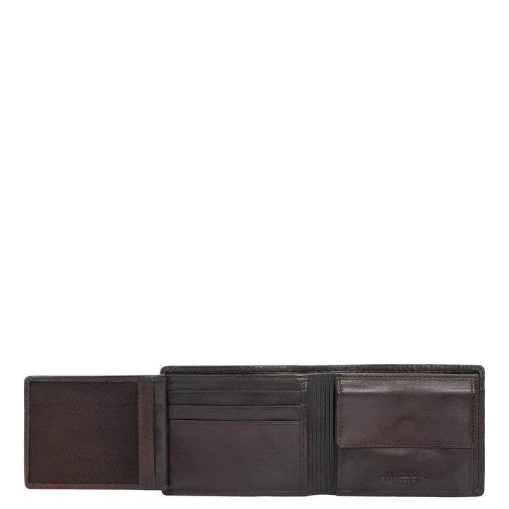 Brown Bifold Leather Mens Wallet
