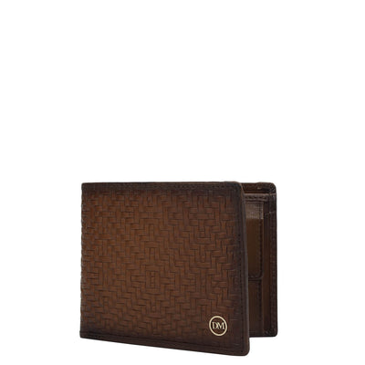 Cognac Bifold Leather Mens Wallet