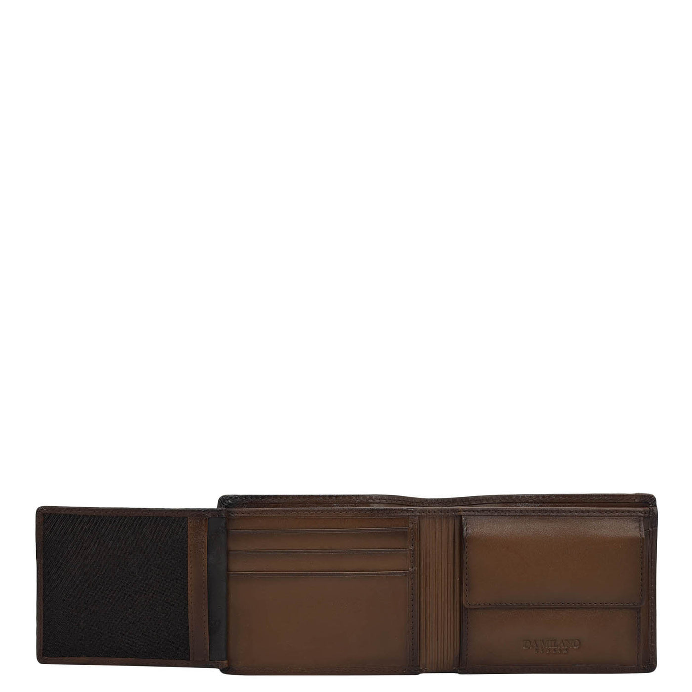 Cognac Bifold Leather Mens Wallet