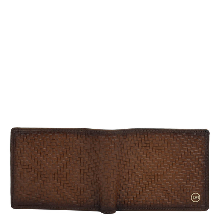 Cognac Bifold Leather Mens Wallet