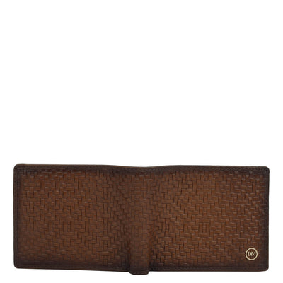 Cognac Bifold Leather Mens Wallet