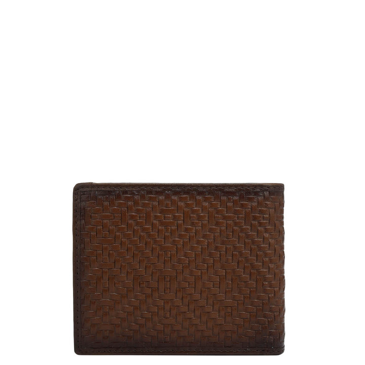 Cognac Bifold Leather Mens Wallet